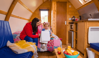 Inside a Running Water Cabin